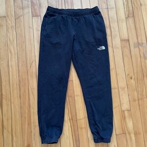 The North Face Mens Black Fleece Jogger Sweatpants Never Stop Exploring Medium